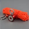 Red magnets Salvage Neodymium Double Sided 100KG Vertical N52 Strong Searching Fishing Magnets 15M Rope Options Qvedh