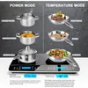 Uppsättningar köksredskap uppsättningar duxtop LCD Portable dubbel induktion Cooktop 1800W Digital Electric Countertop Burner Sensor Touch spis 9620ls/bt3