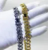 Кубинский женский браслет в стиле хип-хоп с бриллиантами 231015