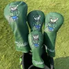 Andere golfproducten 3 kleuren Bear PU lederen golfclub headcover-set Golf 460CC Driver FW Fariway Wood Hybird cover en ijzeren cover Putter 231113