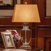 Table Lamps Luxury Modern Lamp Crystal Fabric Lampshade Living Room Abajur For Bedroom Socket All Country Can Use