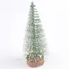 Decorações de Natal Mini Árvore Desktop Janela Ornamento Agulha de Cedro Branco Noel Decoração de Ano de Natal para Casa 231113