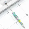 14stcs DIY Plastic Beadable Pen Ballpoint Pens Black Ink Personalised Gift School Office Writing Supplies Stationery