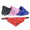 Collares para perros Bufanda de cuello para mascotas Cachorro Gato Collar Bandana con accesorios de cuero para gatos Ajustable