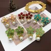 Dangle Chandelier Elegant Flower Earrings More Colors Pearls Drop Pendant Charm Accessories Modern Accessories 230413