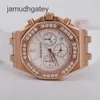 Ap Swiss Luxury Watch 26231or Royal Oak Offshore Panda Face White Plate Damen-Armbanduhr aus Roségold mit Diamantbesatz, automatische Maschinen, Schweizer Uhr, weltberühmte Uhr Sin Ipf0