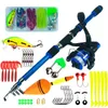 Fisketillbehör som snurrar fiskespö och rulle combo1.8m teleskopstång med 5.2 1 3BB Fishign Reel Max Drag 5 kg Full Fishing Kit 231109