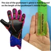 Balls Professional Latex Football Goalkeeper Gloves Thickened Soccer Goalie Accessories Suit For Adults Teenager Kids 231113