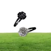 Fashion Black and White Acrylique Flower Hair Clips Side Clipins Hairpins Popular Head Accessoires dans les pays européens et américains 2637631