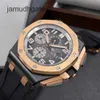 Ap Swiss Luxury Watch Epic Reloj para hombre Royal Oak Offshore Series 26405nr Cerámica negra Cronógrafo de tres ojos Moda para hombre Ocio Deportes Reloj de pulsera mecánico Eut0