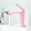 Bathroom Sink Faucets Basin Mixer Faucet Tap Pink Brass And Cold Single Hole Bath Handle Wash Torneira