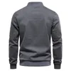 Men's Jackets England Style Men Casual Slim Fit Bomber Jacket Coat Solid Black Gray Arm Pocket Breathable Jogging Outerwear College Man