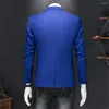 Abiti da uomo Boutique Moda Tinta unita Marca di fascia alta Casual Business Blazer Sposo Abito da sposa Blazer per uomo Completo Top Giacca Cappotto