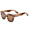 Sonnenbrille 2023 Trendy Mode Frauen Elegante Quadratische Acetat Brillen Für Weibliche Vintage Handgemachte Polarisierte UV400 Gläser