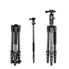 Tripods Kingjoy G22 Professionele statief aluminium Flexibele monopod camera Stand met G00 Ball Head 5 Section