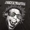 Hellstar Studios T-Shirt Rock Roll Tee Trendy Hip-Hop Kısa Kollu Asit Yıkalı Erkek Kadın Gömlek Unisex Pamuk Üstleri Erkekler Vintage T-Shirts Yaz Gevşek Tee Kaya Kıyafetleri