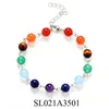 Bedelarmbanden Diezi natuursteen kralen kristal 7 chakra armband voor vrouwen gevlochten ketting kraal reiki spirituele yoga sieraden