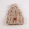 Carharttlys Bonnet Chapeau Designer Qualité Originale Automne et Hiver Nouvelle Boule De Laine Tricot Chapeau En Peluche Épaissie Pâte Frite Torsades Chapeau De Laine ju