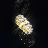 RTS Модные ювелирные изделия Пройти тестер бриллиантов Муассанит 18-каратное позолоченное мужское кольцо из стерлингового серебра 925 пробы для жизни в стиле хип-хоп