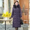 Trenchs de femmes manteaux extra épais longue maman hiver Parka matelassée col de fourrure à capuche en coton manteau d'âge moyen veste chaude 8XL