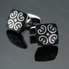 Manschettlänkar Fashion Men's Manschettknappar Rostfritt stål Business Manschettknappar för gentlemen Steel Stamping Cuff Links Handgravering Män smycken J230413