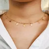 Chaînes à la mode géométrique lune étoile pendentif tour de cou colliers pour femmes femme clavicule chaîne tour de cou collier bijoux Colar colliers