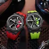 Наручные часы Relogio 3D вращающиеся на 360° мужские часы водонепроницаемые вращающиеся часы на ободе автомобиля кварцевые мужские спортивные часы для мужчин Reloj Hombre
