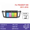 Android Video Octa Core 10 pulgadas pantalla táctil coche GPS Video Radio para PEUGEOT 508 2011-2018 reproductor de Dvd sistema de música