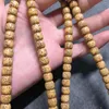 Chaînes 1pcs / lot perles de graines de bodhi naturelles 8mm chapelet graines de plantes noix de bois longue perle en vrac en gros amulette folk-accessoire personnalisé