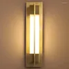 Vägglampa 2023 Moderna gyllene sovrum LED -lampor för trappor inomhus vardagsrummet hemdekoration års gåva