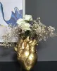 Wazony kształt serca wazon kwiatowy wazon wazon suszony pojemnik na kwiat wazony garnki do ciała rzeźba pulpita kwiatowy dekoracja domowa ozdoby 230412