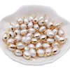 Other Baroque Oval Loose Beads Gilt Copper Edging Connector Diy Pearls For Jewelry Making Drop Delivery Dhwvi