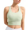 lu-51 Yoga Outfits Tank Top Ebb to Street Rib Raberback Weste mit gepolstertem BH Schnell trocknende atmungsaktive Weste Slim Fit Dünnes Lauf-Indoor-Sport-Fitness-Shirt für Frauen