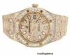 Luxury Audemar Pigue Watches Chronograph Mens 41 MM Audemar Pigue Royal Oak 18K Rose Gold med VS Diamond 3125 CT HBNW
