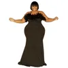 Plus Size Dresses Women Party Turkey Club Evening Dress Female Christmas Casual Outfit Spring Fashion 3xl 4xl 5xl 6xl