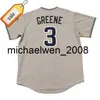 Mich28 Masculino 3 KHALIL GREENE 23 ADRIAN GONZALEZ 44 JAKE PEAVY 2004 Camisa de beisebol