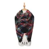 Scarves Satin For Hair Cute Women Winter Hats Women'S Colorful Plaid Warm Soft Scarf Shawl Stained Glass Silk