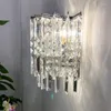 Wall Lamp Luxury Modern LED Crystal Chrome Light Bedroom Bedside Living Room Aisle Sconce Beautiful Lighting Fixture