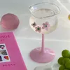 Gobelets Faits À La Main Irrégulière Cocktail Brandy Vin Mousseux Gobelet 280 ML Décor Fleur Café Lait Jus Verre Mignon Accueil Fête Dessert Coupe 230413