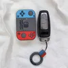 Key Rings Game Console Style för Audi A4 Q5 A5 A7 A8 S5 S6 A6L S5 S7 Q5 Q7 TT TTS TFSI RS Car Key Case Smart Remote Protector FOB Keychain J230413