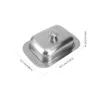 Geschirr-Sets 1pc Butterhalter Box Dessertteller Teller mit Deckel Metall