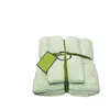 バスルーム用のバスタオルセット温かい2PC/セットマルチカラーレターパターンコーラルベルベットイエローグリーンホワイト刺繍ビーチタオルセットシンプルJF004 C23