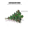 Brooches High Sense Christmas Gift Handmade Colored Glaze Tree Brooch Female Suit Accessories Pin