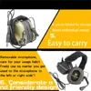 Taktyczne słuchawki Earmor M32 MOD3 Słuchawki słuchawki przeciw hałasowi Wojenne Komunikacja lotnicza strzelanie 231113
