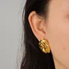 Серьги-гвоздики, 5 пар, массивные, с покрытием из 18-каратного золота, свободные от формы, смешанные цвета, женские модные украшения M99