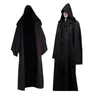 Männer Trenchcoats Darth Vader Cosplay Kleidung Terry Jedi Schwarz Robe Ritter Hoodie Mantel Halloween Kostüm Cape Für Erwachsene 230413