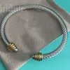 Trendiga armband manschetthandvridningar ons party juveler designer för kvinnor justerbar kul typ kabel armband siery gyllene colorzb026 f23