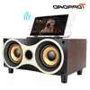 Freeshipping Portable Wooden Wireless Speaker Subwoofer Stereo Bluetooth Speakers Radio FM Desktop caixa de som for Android Siclt