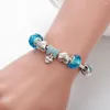 Strand ANNAPAER Ontwerp Abalorio Verstelbare kleur Blauw Zoete liefde hart kralen armband sieraden speciaal cadeau voor mujer feminina