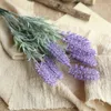 Flores decorativas romântico provence lavanda flor seda artificial grão simulação de plantas aquáticas casamento decoração para casa